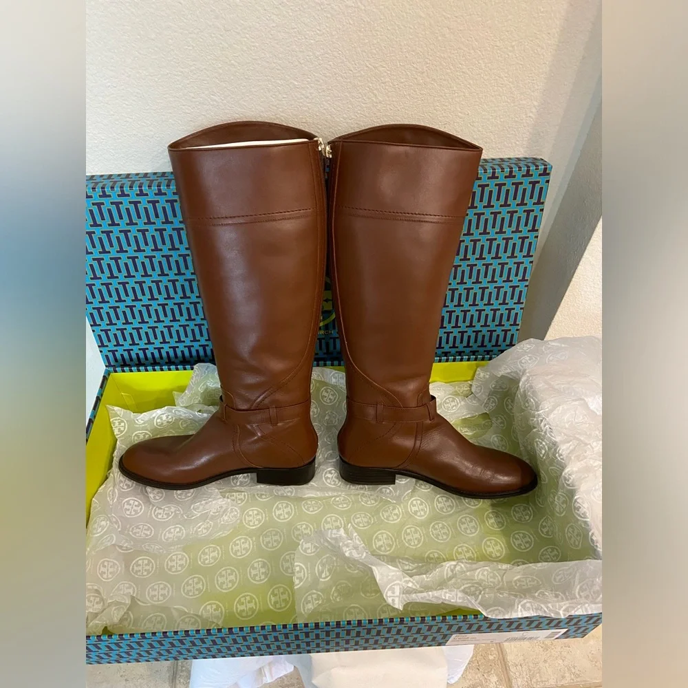 Tory Burch Tall Brown Adeline 20mm riding boots size 9 ๐ค๐๐ผ - Picture 7 of 13